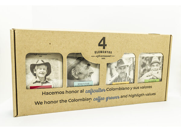 CAFÉ 4 ELEMENTOS - KIT DE REGALO (500G)